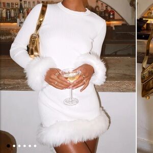 Show Me Your MuMu White Fran Top & matching Skirt- Size Small